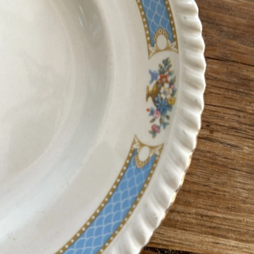 Vintage HTF Johnson Bros. Belvedere plate, Stamped Old English 14x11